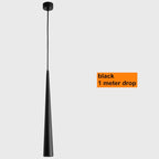 Dimmable Brushed Stainless Cone LED Pendant Light