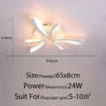 ثريا سقف LED DecorBites™ لغرفة المعيشة وغرفة النوم وغرفة الطعام وغرفة الدراسة (أبيض/أسود)