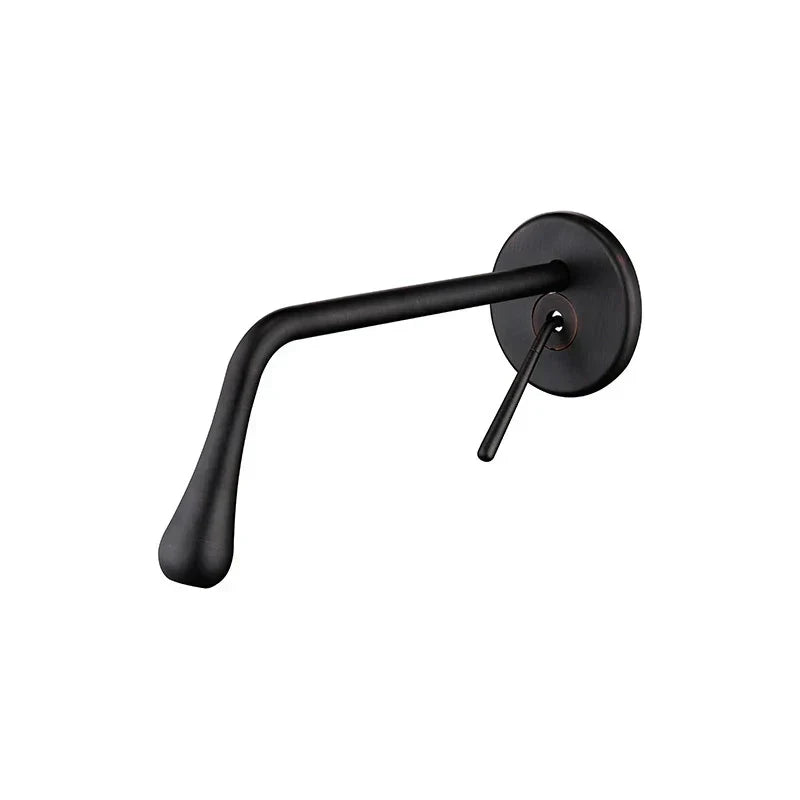 DecorBites™ Brushed Gold Basin Faucet, Hot & Cold Mixer Tap, In-Wall Water Drop Faucet