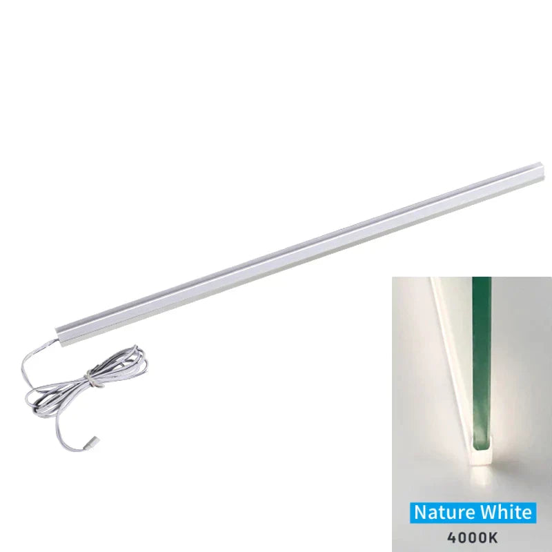 Lampe LED pour bar de meuble DecorBites™ pour étagère en verre de 8 mm avec bande lumineuse