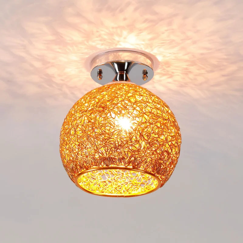 DecorBites™ Glass Ball LED Ceiling Lights for Home Decor and Minimalist Living Rooms