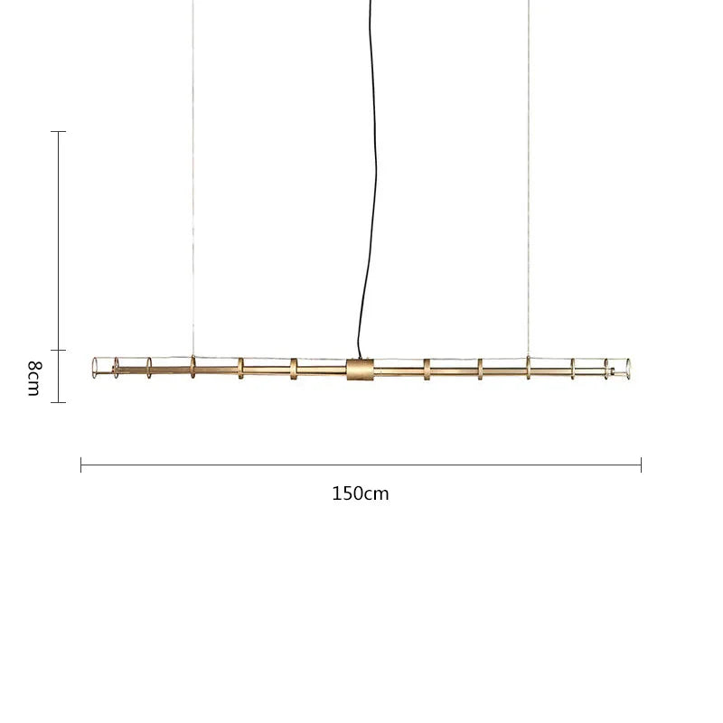 DecorBites™ Glass Dining Room Chandelier: Nordic, Minimalist, Modern, for Home, Office, and Bar Decor