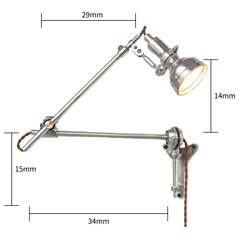 DecorBites™ Industrial Retro Wall Lamp Cast Aluminum Medieval Sconces for Home, Office, Cafe