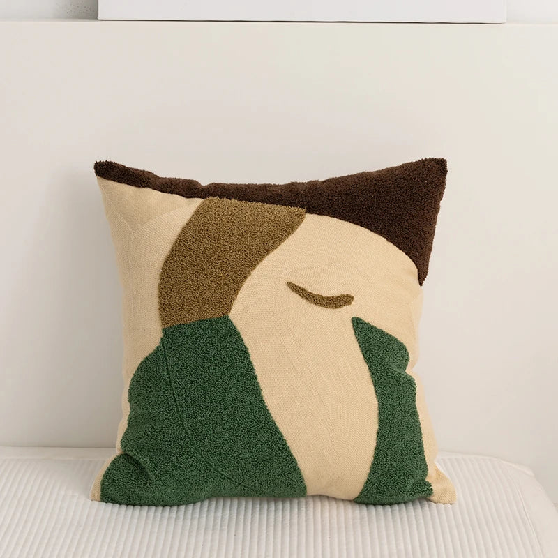 DecorBites™ Embroidery Pillow Cover 45x45cm/30x50cm Abstract Pattern for Home Decor