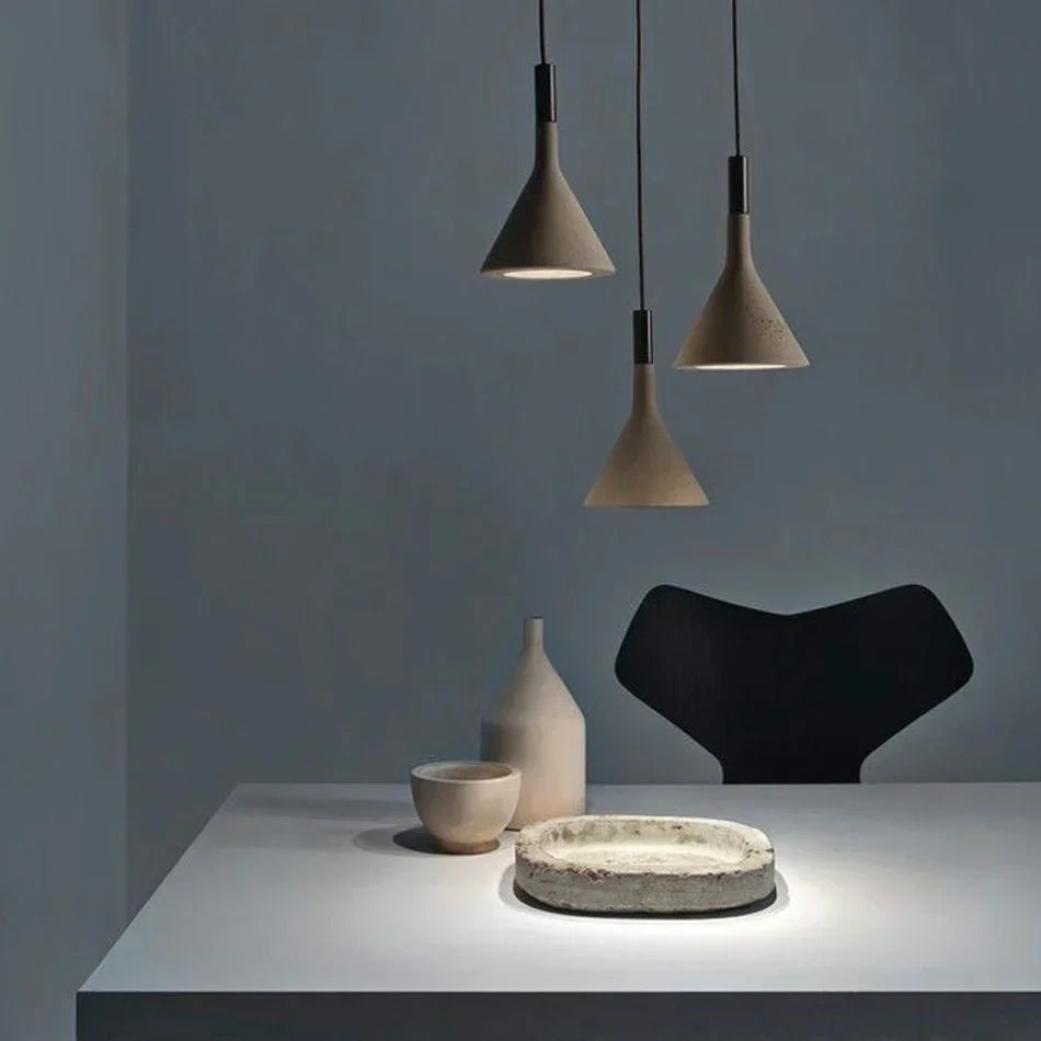 DecorBites™ Concrete Pendant Lights: Nordic Modern LED E27 Industrial Lamp for Home Decor