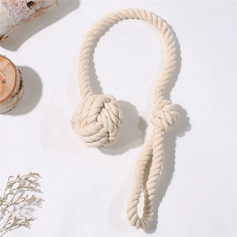 DecorBites™ Handwoven Cotton Curtain Tieback Ball Pendant Mini Tapestry Decoration