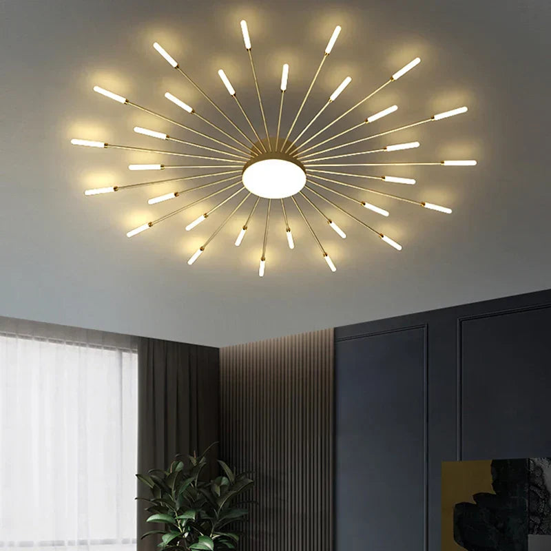 وحدة إضاءة سقف LED أكريليك DecorBites™ لغرفة النوم والردهة وغرفة المعيشة وغرف الأطفال، تصميم عصري لامع