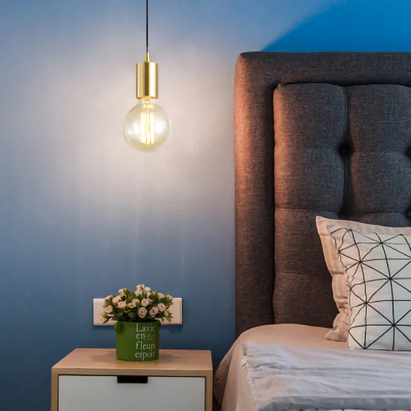 ثريا DecorBites™ الذهبية LED E27 لغرفة النوم والدراسة