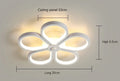 DecorBites™ Acrylic Flower Twisted LED Chandelier Ceiling Lamp for Living Room, Hotel Decor