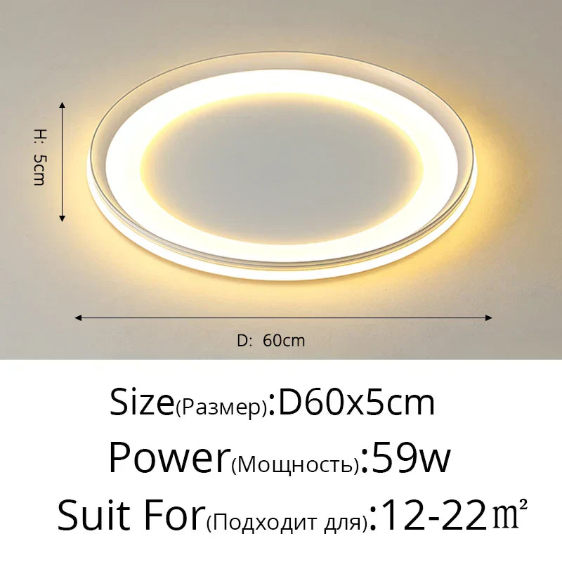 ثريا LED من DecorBites™: إضاءة داخلية عصرية لغرفة النوم وغرفة المعيشة والمطبخ وصالة العرض