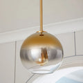 DecorBites™ ثريا كرة زجاجية متدرجة بمصباح LED E27 للفنادق والبارات وغرف النوم