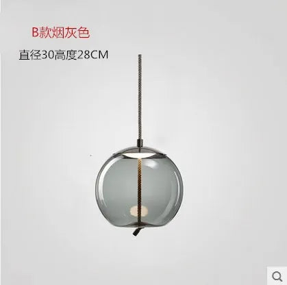 مصابيح تعليق على شكل عقدة من حبل القنب من DecorBites™ - مصباح زجاجي معلق