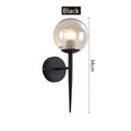 DecorBites™ Glass Ball LED Wall Lights for Bedroom Passage Corridor, E27 Sconces