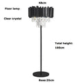 DecorBites™ Crystal Marble LED Floor Lamp - Art Deco Golden Black Stainless Steel