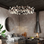 Nordic Firefly Branch Pendant Light in Rose Gold or Black