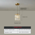 ثريا LED نحاسية كريستالية من DecorBites™ مصباح سقف فاخر حديث