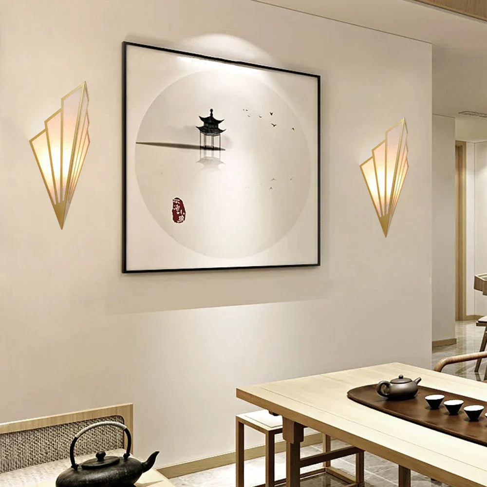 مصباح حائط بمروحة LED من DecorBites™ للإضاءة الداخلية - E14 5W