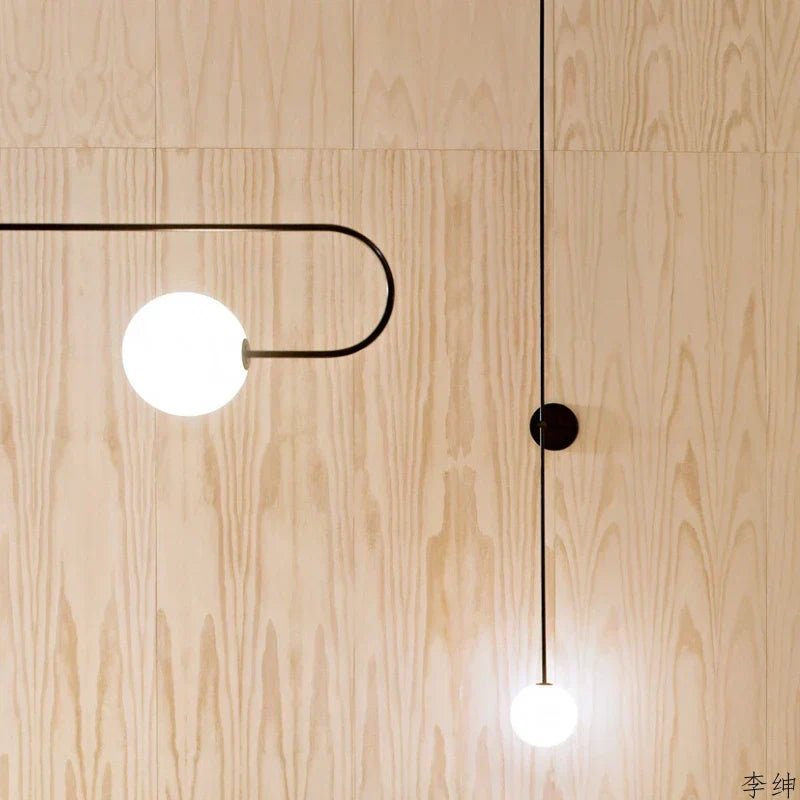 DecorBites™ Glass Ball LED Wall Light - Minimalist Nordic Design