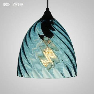 مصباح تعليق DecorBites™ الزجاجي بتقنية LED: إضاءة معلقة بتصميم نورديك عصري للمنزل أو المقهى أو البار