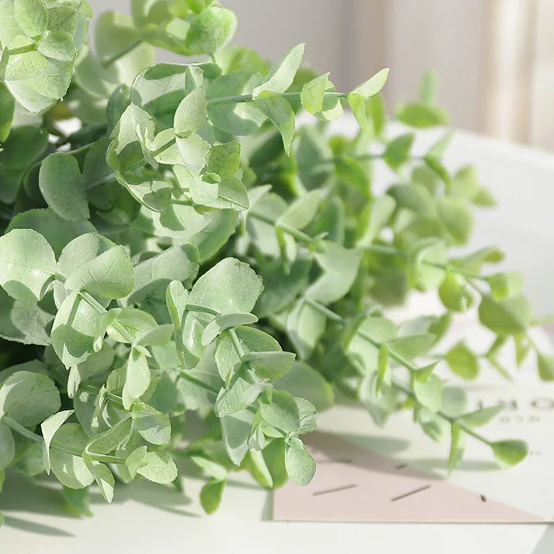 DecorBites™ Eucalyptus Leaves Artificial Tree Branch Bouquet Home Decor