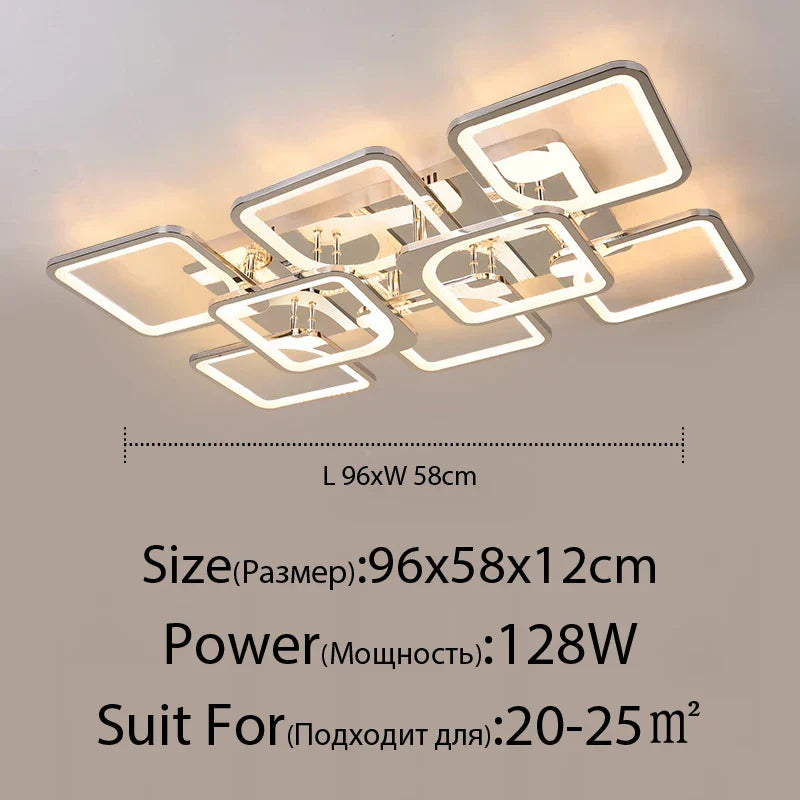 ثريا DecorBites™ LED: إضاءة داخلية قابلة للتعتيم بالريموت لغرفة النوم والمطعم وغرفة المعيشة