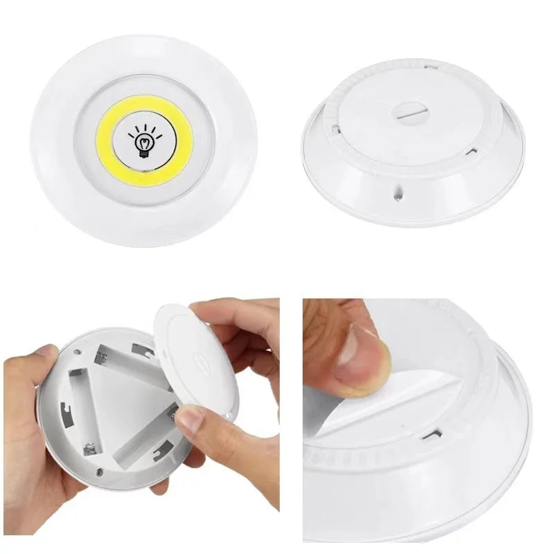 إضاءة LED للخزانة السفلية من ديكور بايتس™ مع جهاز تحكم عن بعد للتحكم في درجة السطوع