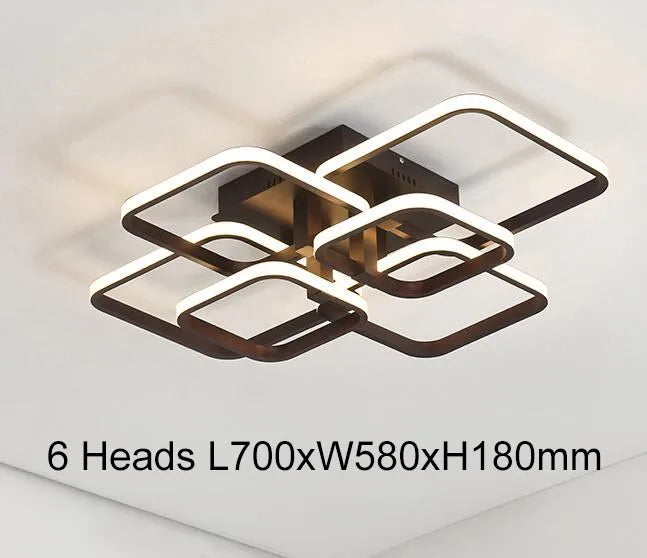 DecorBites™ Acrylic Ceiling Lights Modern Chandelier LED Lamps Dining Living Room Bedroom Decor
