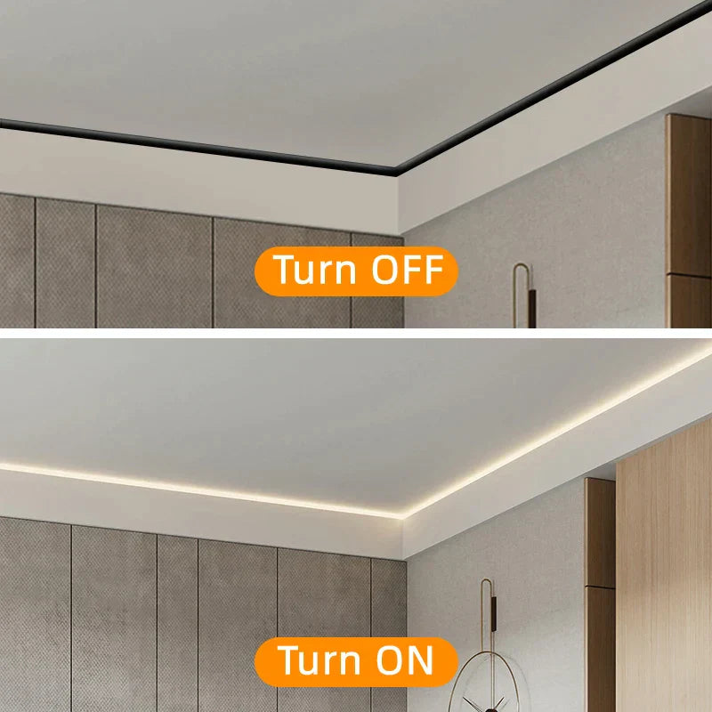 ملف ألومنيوم DecorBites™ LED لخزانات الملابس والأضواء الشريطية