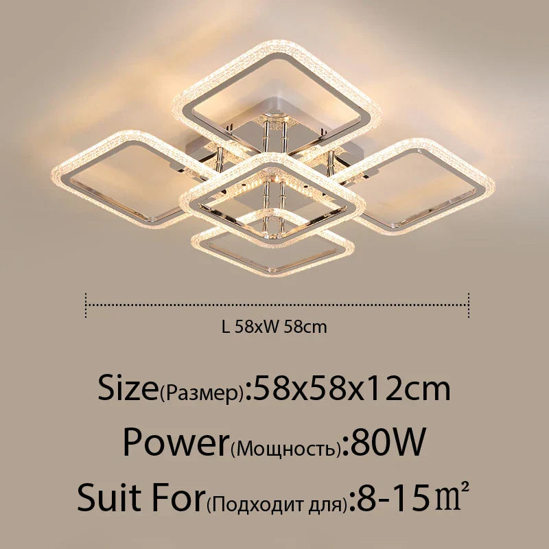 ثريا DecorBites™ LED: إضاءة داخلية قابلة للتعتيم بالريموت لغرفة النوم والمطعم وغرفة المعيشة