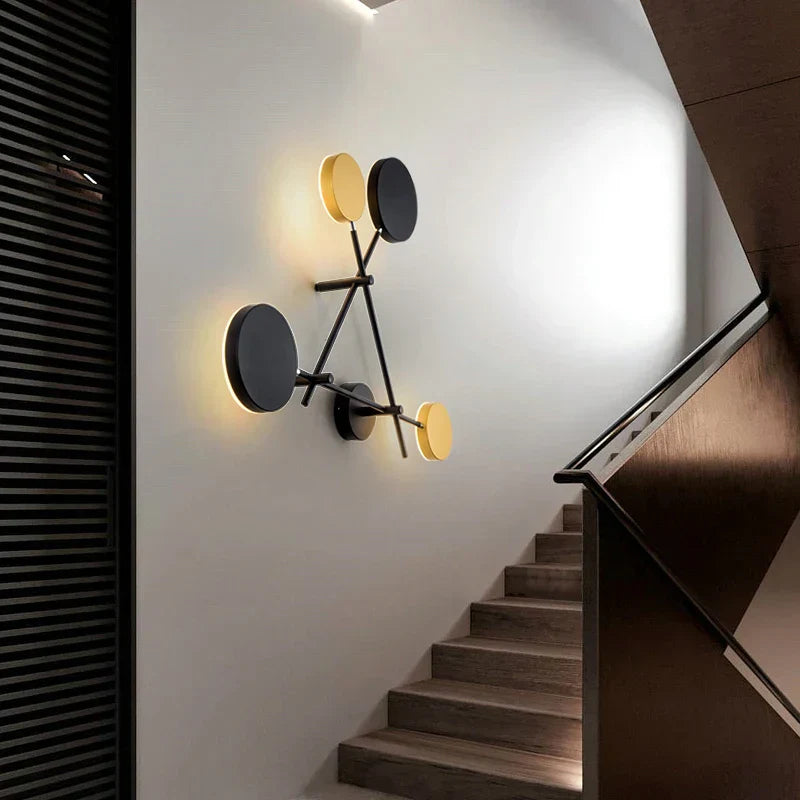 DecorBites™ Adjustable Rotating LED Wall Sconce with Switch, Modern Stair Hallway Fixture