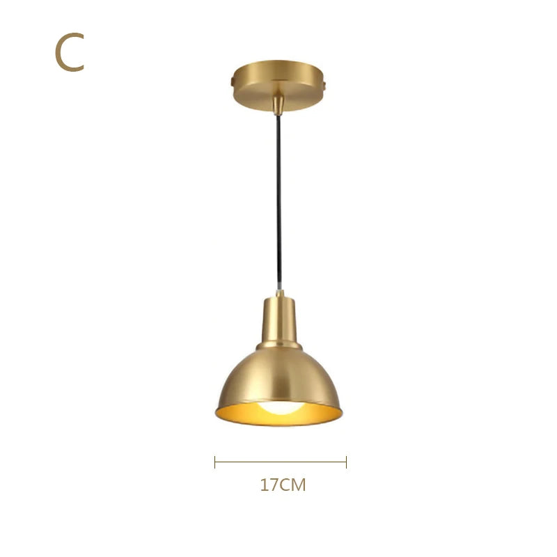 ثريا DecorBites™ الذهبية LED E27 لغرفة النوم والدراسة