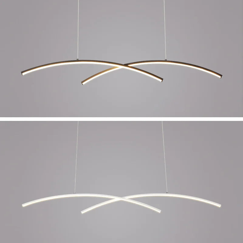 ثريا LED من DecorBites™: إضاءة عصرية، إبداعية، بسيطة لغرفة الطعام، غرفة المعيشة و طاولة البار