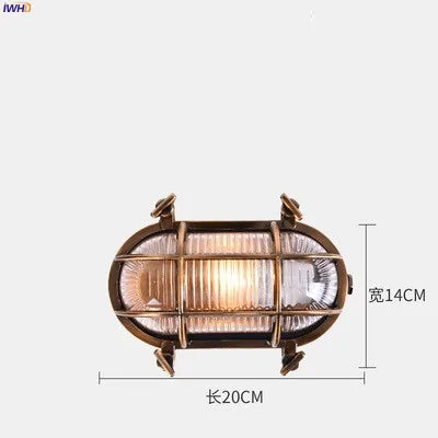 DecorBites™ مصباح حائط صناعي خارجي مقاوم للماء LED للفناء والحديقة والشرفة