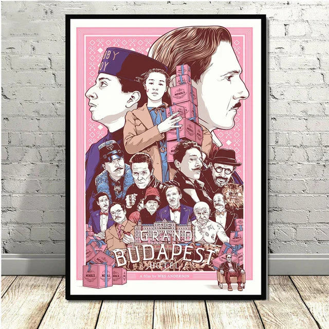 DecorBites™ Grand Budapest Hotel Minimalist Wall Poster for Stylish Home Decor