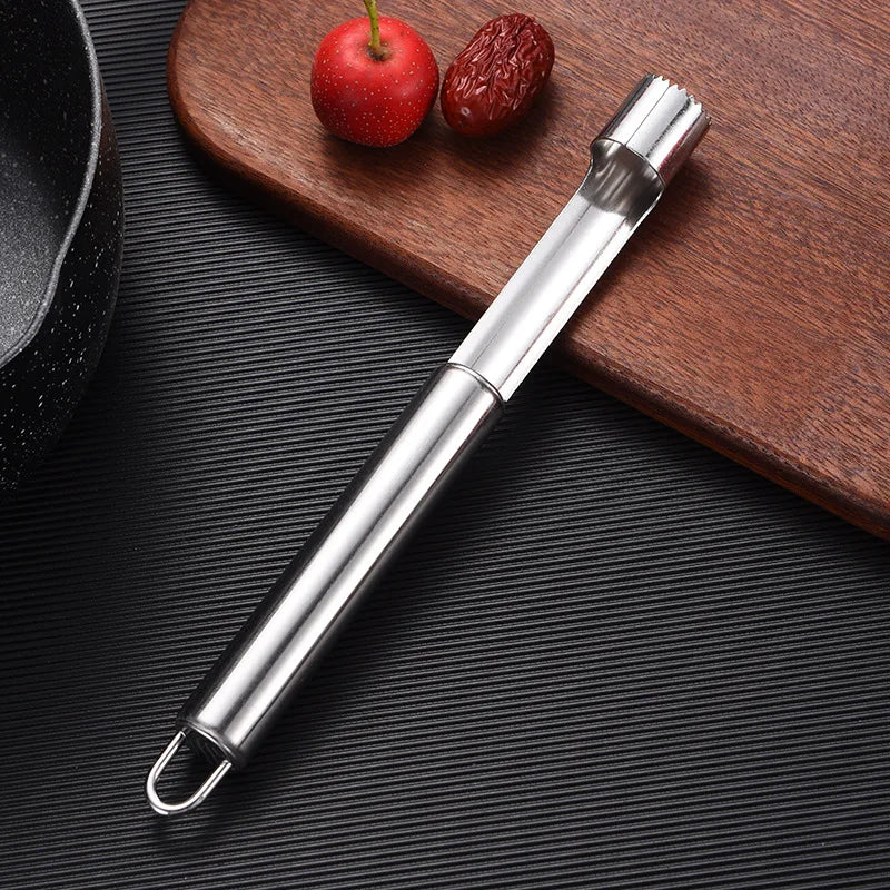 DecorBites™ Fruit Core Remover Slicer Knife, Stainless Steel Apple Pear Date Twister