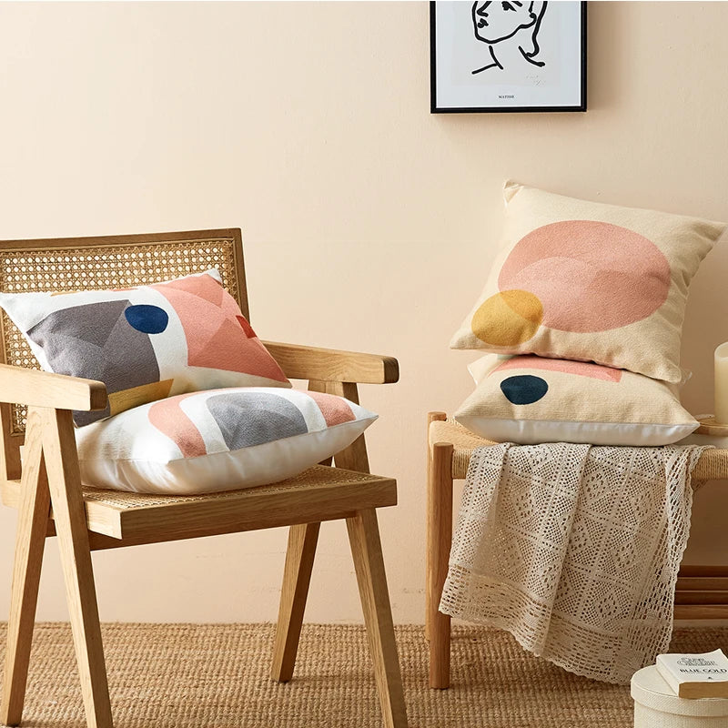 DecorBites™ Geometric Cushion Cover for Home Decor