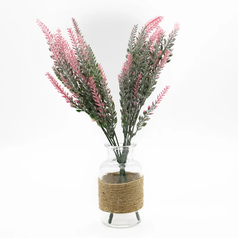DecorBites™ مزهرية لافندر: أزهار صناعية لتزيين المنزل، أصيص زهور مزخرف لحفلات الزفاف