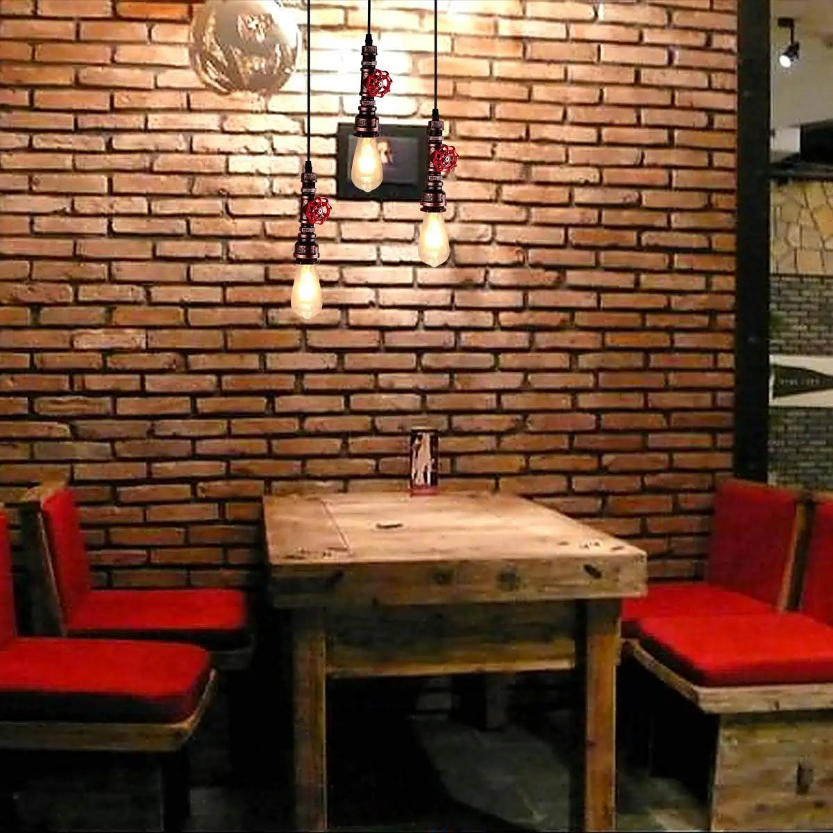 مصباح سقف DecorBites™ بتصميم صناعي عتيق على شكل أنبوب مياه