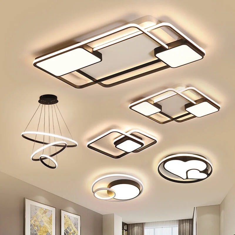 ثريا DecorBites™ LED: إضاءة عصرية قابلة للتعتيم لغرفة المعيشة والمطبخ والممر