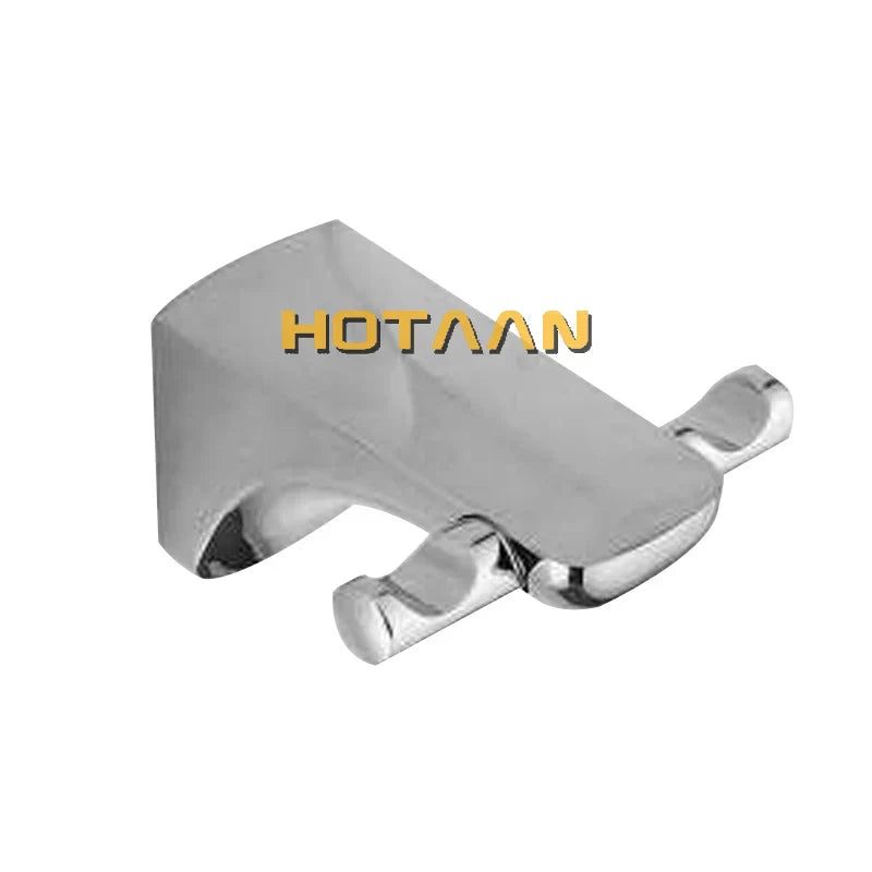DecorBites™ Crystal Zinc Chrome Robe Hook - Bathroom Towel Rack - Luxury Home Decor