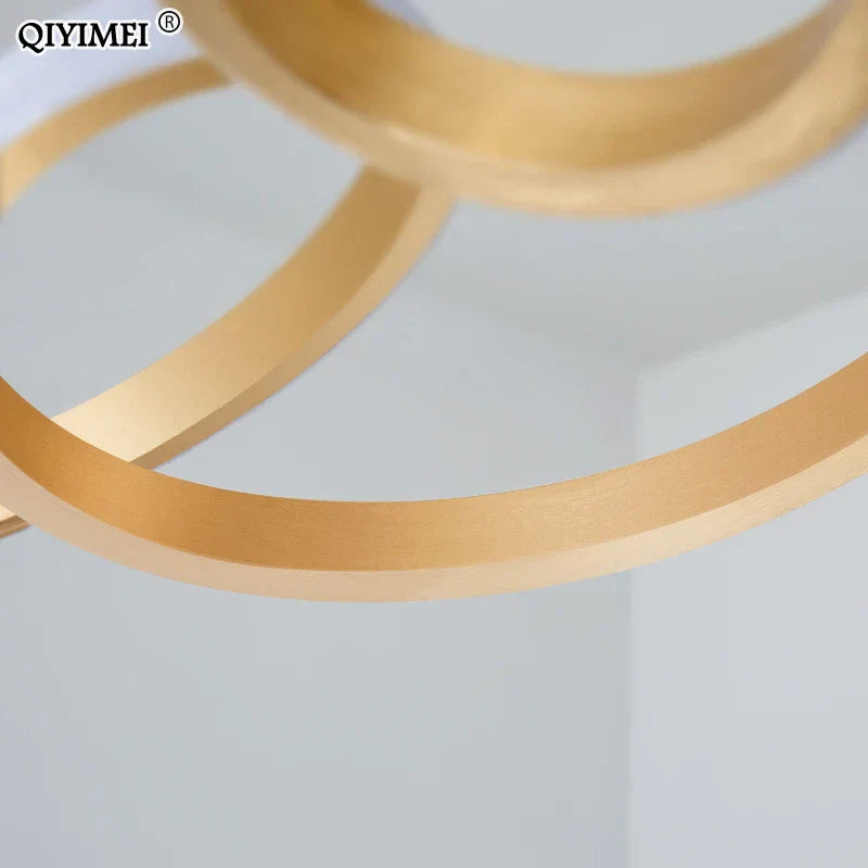 DecorBites™ Gold Plated LED Pendant Lights for Dining Kitchen Bedroom Study Room Lighting