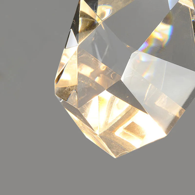 DecorBites™ Crystal Wall Sconce: Elegant LED Lighting for Living Room, Bedroom, or Corridor