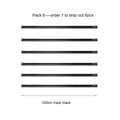 DecorBites™ 100cm Black White Track for Track Lights Aluminum Rail Part