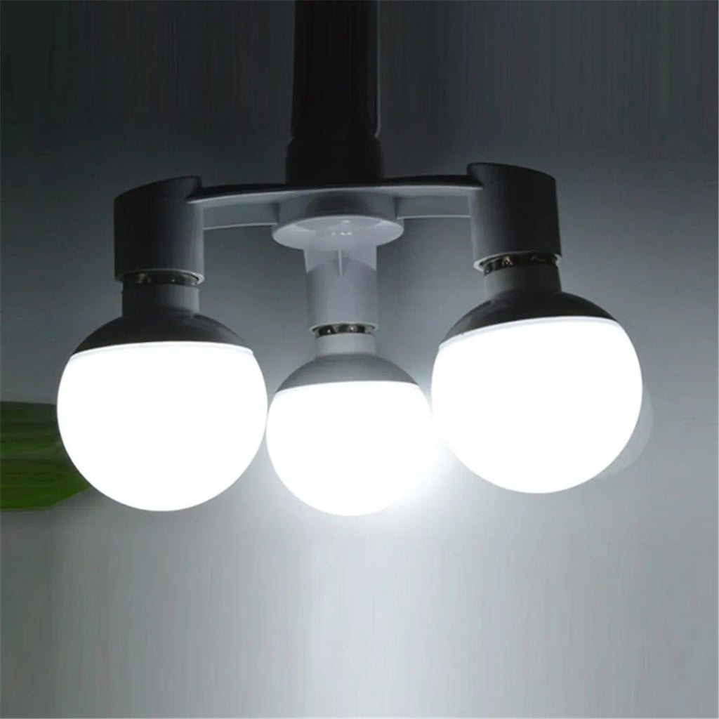 DecorBites™ 3-in-1 White E27 Lamp Holder Converter Pack - Set of 2