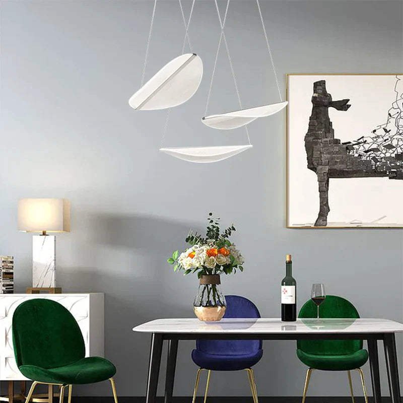 DecorBites™ Acrylic Leaf Pendant Lights for Living and Dining Room