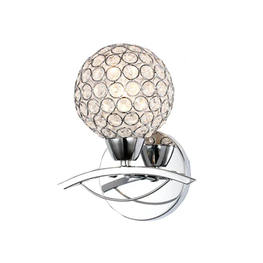 DecorBites™ Crystal Wall Sconce: Retro Luxury for Living Room, Balcony, or Aisle Lighting