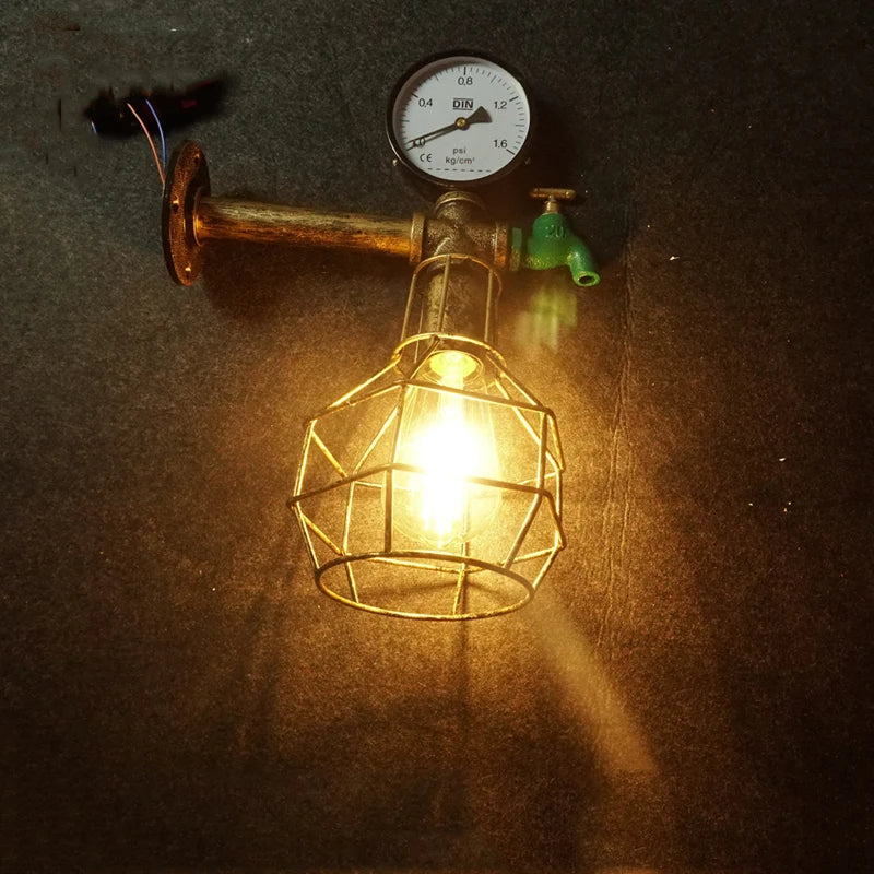 DecorBites™ Industrial Retro Wall Light: Steam Punk Lighting Fixtures for Home Decor