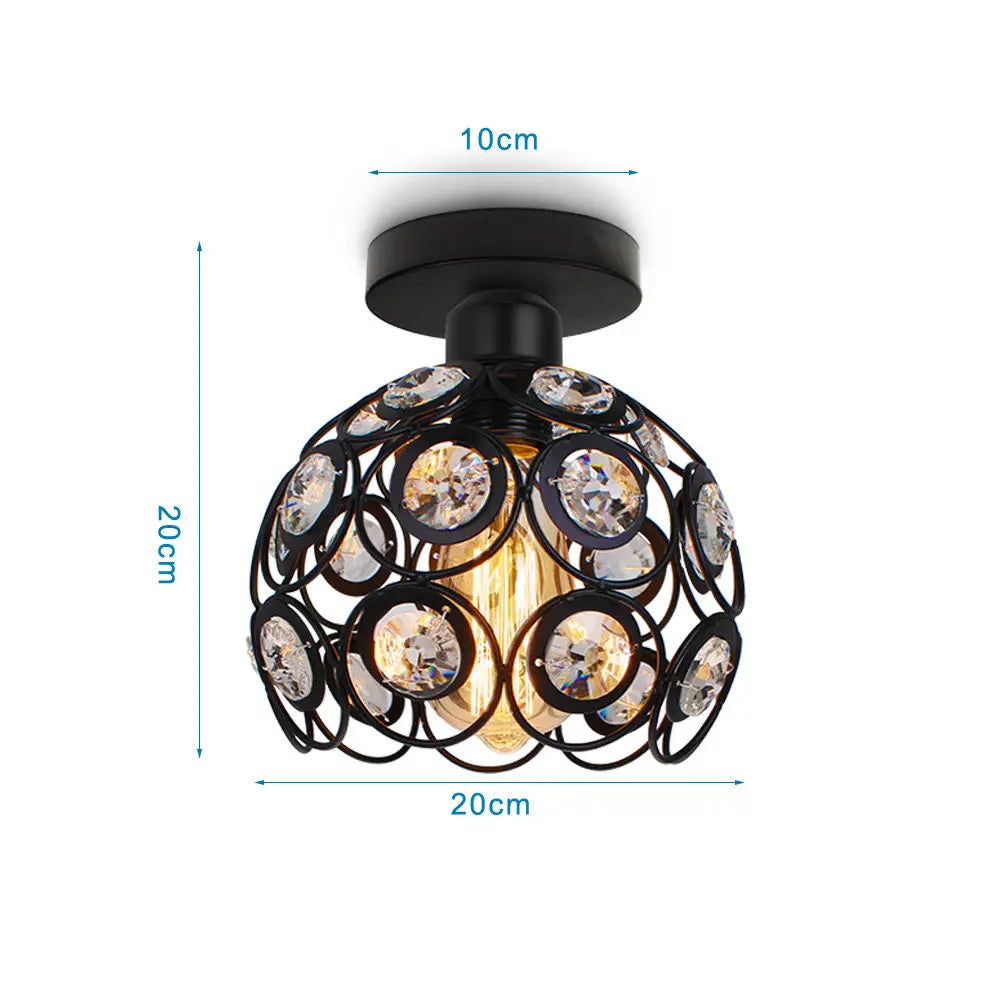 DecorBites™ Iron Cage Ceiling Light Modern Nordic Retro Black Loft E27 Home Lighting