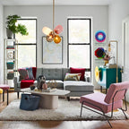 Nordic Balloon Glass Pendant Light in Pink, Gray, or White