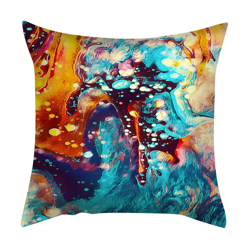 DecorBites™ Abstract Ink Marbling Cushion Cover - Sofa Car Seat Home Decoration